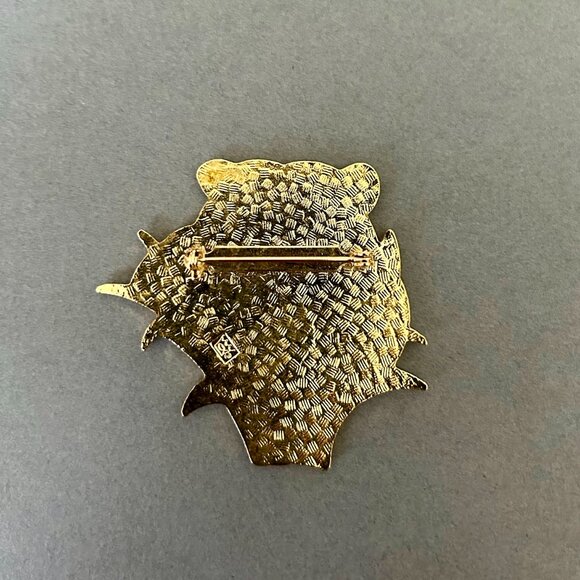 Vintage Enamel Tiger Brooch - Picture 4 of 5